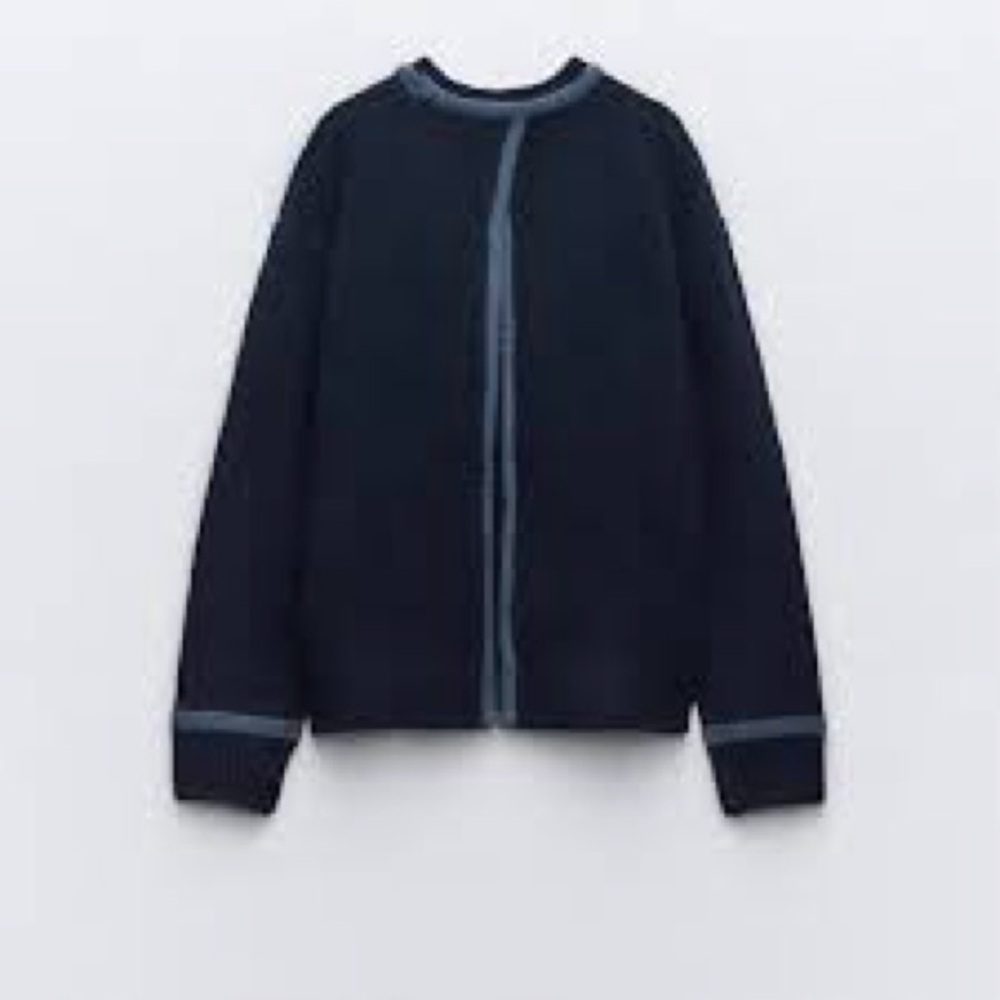 ZARA KNIT OPEN BACK SWEATER